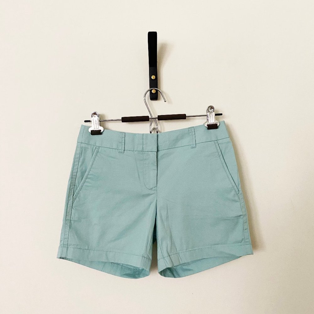 J.Crew Chino Shorts with 5" Inseam, Mint